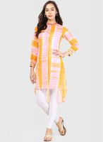 Haute Curry By Shoppers Stop Pink Printed Kurtis