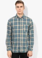 Jack & Jones Olive Checks Slim Fit Casual Shirt