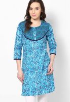 Jaipur Kurti Blue Printed Kurtis