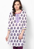 Jaipur Kurti Purple Printed Kurtis