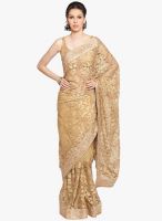 Jashn Beige Embellished Saree