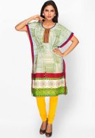 Jashn Green Printed Kurtis