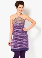 Jugnu Purple Embellished Kurtis