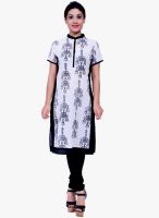 Juniper White Printed Kurta