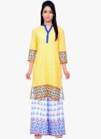 Juniper Yellow Solid Kurta