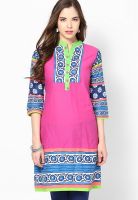 Karigari Cotton Pink Kurti