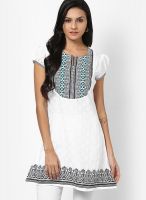 Karigari White Printed Kurtis