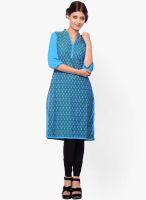 Kurti'S Blue Printed Kurtis