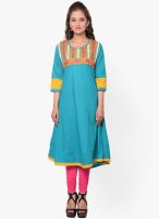 Kurti'S Blue Printed Kurtis