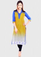 Kurti'S Yellow Printed Kurtis