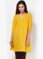 Kurti'S Yellow Solid Kurtis