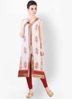 Libas Cream Printed Kurta