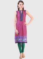 Libas Pink Printed Kurta