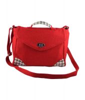 Lost & Found Red Satchel Bag