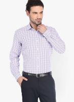Mark Taylor Checks Purple Formal Shirt