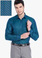 Mark Taylor Green Check Slim Fit Formal Shirt