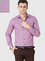 Mark Taylor Pink Check Slim Fit Formal Shirt