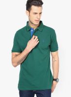 Monteil & Munero Green Solid Polo T-Shirts