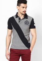 Monteil & Munero Grey Solid Polo T-Shirts