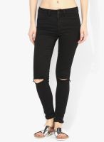 Only Black Solid Jeans