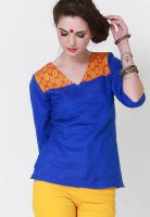 Pehraan Blue Printed Kurtis