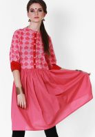 Pehraan Pink Printed Kurtis