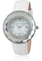 Playboy Bpb-0011-D White/Silver Analog Watch