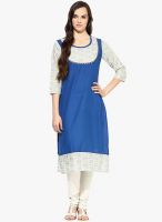 Prakhya Blue Printed Kurta