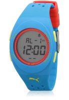 Puma Faas 250 89106101 Blue/Grey Digital Watch