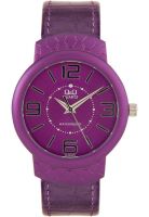 Q&Q Aluminum Series CL05J525Y Purple/Purple Analog Watch