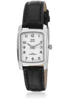 Q&Q P333J304Y Black/White Analog Watch