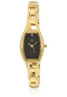 Q&Q S073-002Y Golden/Black Analog Watch