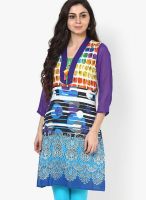 Rain & Rainbow Blue Printed Kurtas