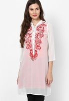 Rain & Rainbow Cream Printed Kurta