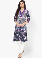 Rain & Rainbow Purple Printed Kurtas