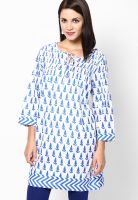 Rangriti Blue Printed Kurtis