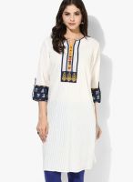 Rangriti Off White Printed Kurtis