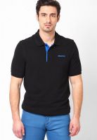 Reebok Black Solid Polo T-Shirts