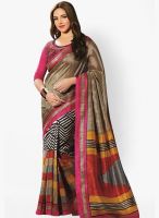 Roop Kashish Beige Printed Sarees