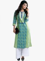 Salwar Studio Green Embroidered Kurtis