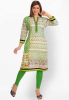 Salwar Studio White Printed Kurtis