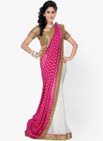 Saree Swarg Pink Embroidered Saree