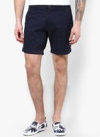 Selected Blue Solid Shorts