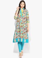 Shree Blue Printed Kurtis