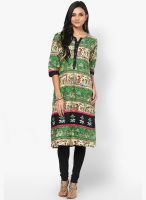 Shree Green Printed Kurtis