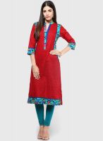 Shree Maroon Printed Kurta