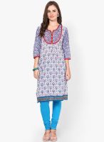 Shree White Printed Kurtis