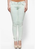 Sisley Off White Printed Jeans