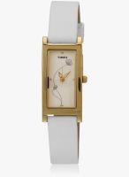 Timex J603-Sor White/Silver Analog Watch