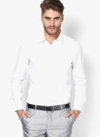 Turtle Solid White Formal Shirt